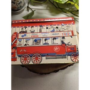 Mr Stanley's British Cookies Tin Bus Container,‎ Great Graphics,Empty